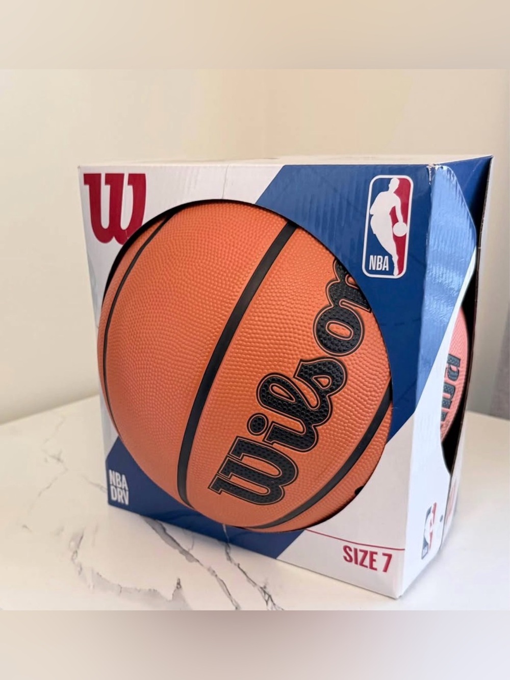 Wilson Jr. NBA Youth Basketball Orange with Black Accents +Inflation Needle